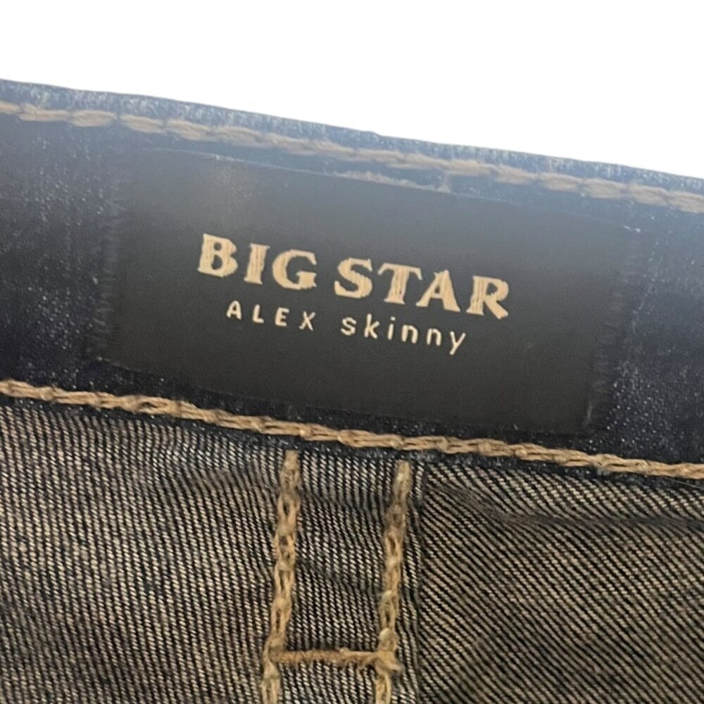 Big Star Women's 26 Alex Skinny Jeans Blue Stretch‎ Western Rodeo Ranch Denim - Picture 5 of 8